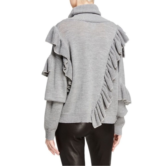 Alice + Olivia Libbie Ruffle Sweater NWT Small - Picture 7 of 9